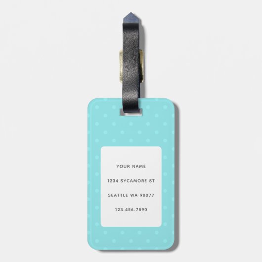 Pinguin Luggage Tags Gepäckanhänger (Rückseite vertikal)