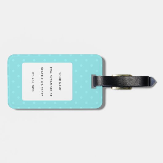 Pinguin Luggage Tags Gepäckanhänger (Rückseite horizontal)