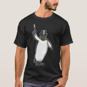 Pinguin Magician Magician Zauberwand T-Shirt (Vorderseite)