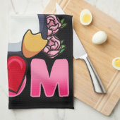 Pinguin-Mama | Geschenk für die eigentümerische Pi Geschirrtuch (Viertel Falte)