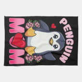 Pinguin-Mama | Geschenk für die eigentümerische Pi Geschirrtuch (Horizontal)