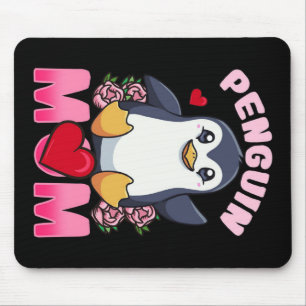 Pinguin-Mama   Geschenk für die eigentümerische Pi Mousepad