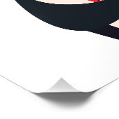Pinguin-Maskottchen mit einem Schild für benutzerd (Ecke)