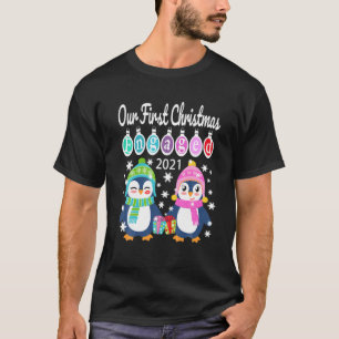Pinguin Matching Paares Unser erstes Weihnachtsfes T-Shirt