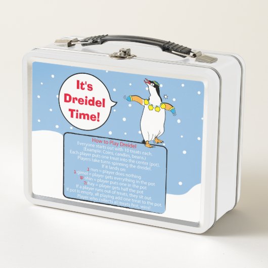 Pinguin Metall Brotdose (Vorderseite)