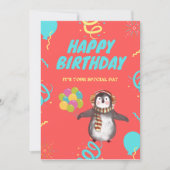 Pinguin mit Ballons (Vorderseite)