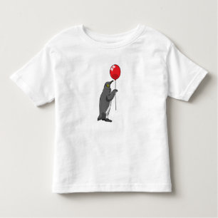 Pinguin mit Balloon Kleinkind T-shirt