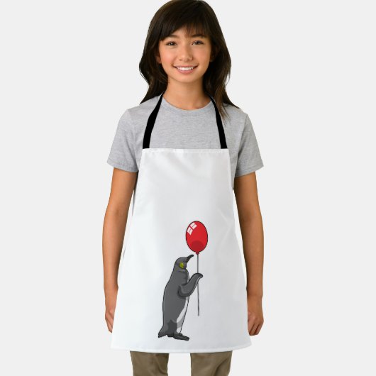 Pinguin mit Balloon Schürze (Insitu)