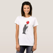 Pinguin mit Balloon T-Shirt (Vorne ganz)