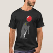 Pinguin mit Balloon T-Shirt (Vorderseite)