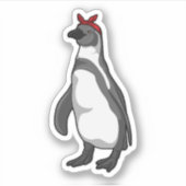 Pinguin mit Bandana Aufkleber (Vorderseite)