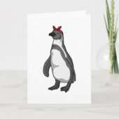 Pinguin mit Bandana Karte (Vorderseite)