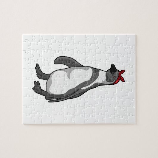 Pinguin mit Bandana Puzzle (Horizontal)