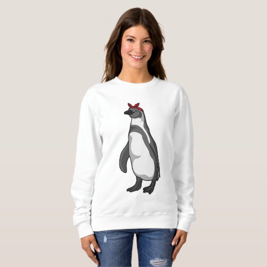 Pinguin mit Bandana Sweatshirt (Vorne ganz)