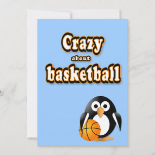 Pinguin mit Basketball