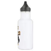 Pinguin mit Basketball Edelstahlflasche (Rechts)