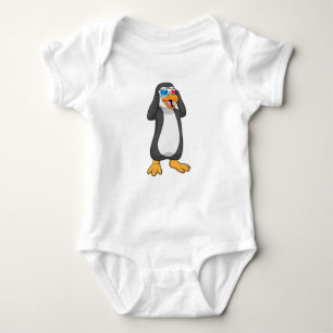 Pinguin mit Brille Baby Strampler
