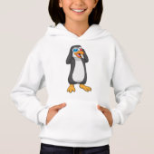 Pinguin mit Brille Hoodie (Vorderseite)