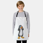 Pinguin mit Brille Schürze (Getragen)