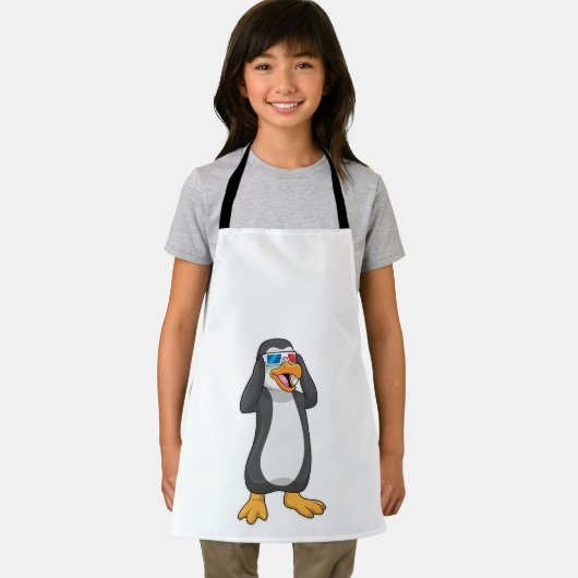 Pinguin mit Brille Schürze (Insitu)