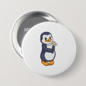Pinguin mit Daisy Button (Vorne & Hinten)