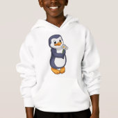Pinguin mit Daisy Hoodie (Vorderseite)
