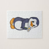 Pinguin mit Daisy Puzzle (Horizontal)