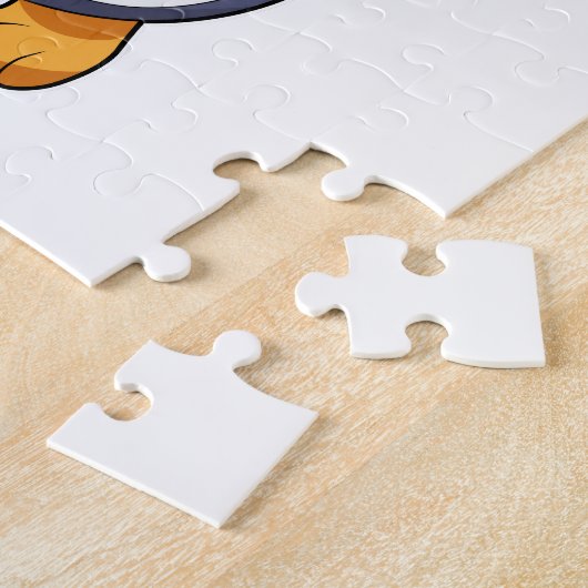Pinguin mit Daisy Puzzle (Seite)