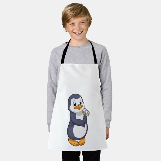 Pinguin mit Daisy Schürze (Getragen)