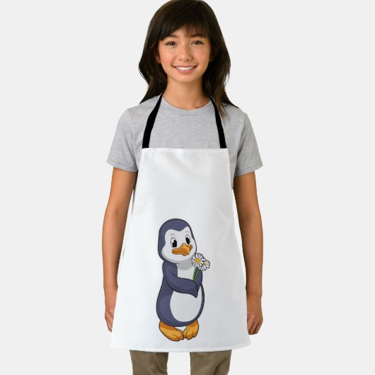 Pinguin mit Daisy Schürze (Insitu)