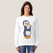 Pinguin mit Daisy Sweatshirt (Vorne ganz)