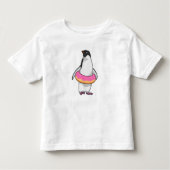 Pinguin mit Donut Kleinkind T-shirt (Vorderseite)