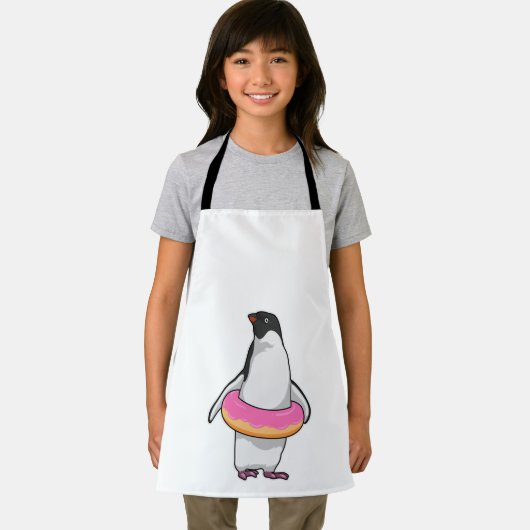 Pinguin mit Donut Schürze (Insitu)