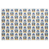 Pinguin mit Dreidel bei Chanukka Stoff (Fat Quarter (45,7 x 55,9 cm))