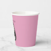 Pinguin mit einem aktuellen Personalisierten Gebur Pappbecher (Links)