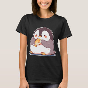 Pinguin mit einem Fisch T-Shirt