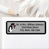 Pinguin mit einem Glas Wein (Insitu)