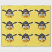 Pinguin mit einem Gummienten-glatten Packpapier (Flach)