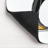 Pinguin mit einem Herzballon Mousepad (Ecke)