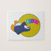 Pinguin mit Eiscreme Puzzle (Horizontal)