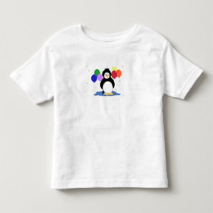 Pinguin mit farbenfrohen Ballons Kleinkind T-shirt