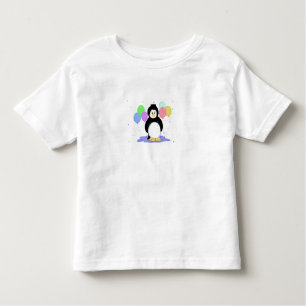 Pinguin mit farbenfrohen Balloons Kleinkind T-shirt