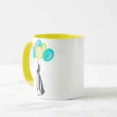 Pinguin mit farbenfrohen Balloons Tasse (Vorderseite Links)