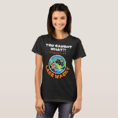 Pinguin mit Fisch T-Shirt (Vorne ganz)