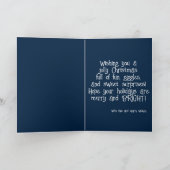 Pinguin mit Geschenken Niedlichen Kinderweihnachts Karte (Innenseite)