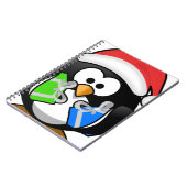 Pinguin mit Geschenken Notizblock (Linke Seite)
