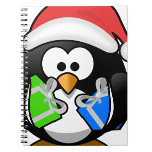 Pinguin mit Geschenken Notizblock