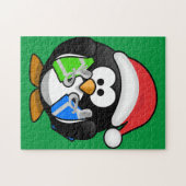 Pinguin mit Geschenken Puzzle (Horizontal)