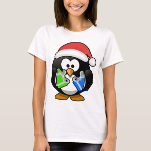 Pinguin mit Geschenken T-Shirt