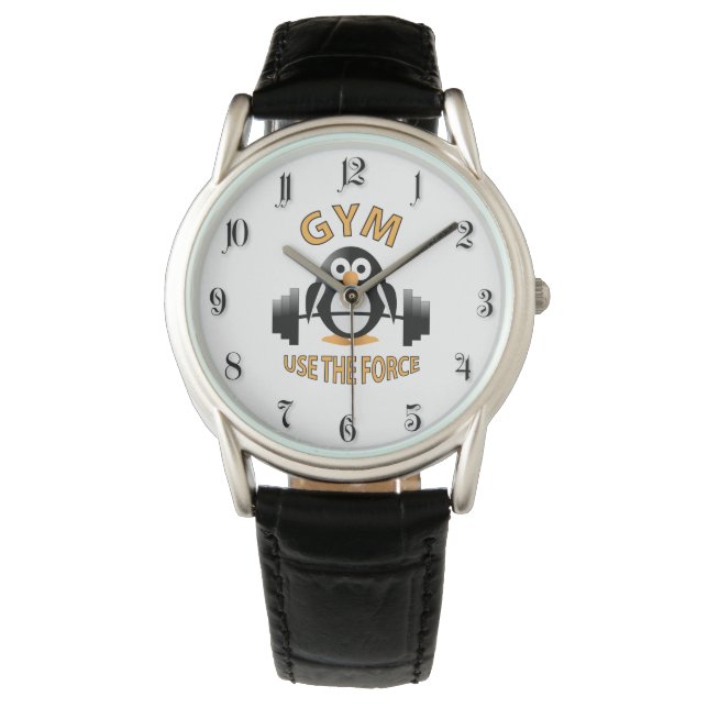 Pinguin mit Grill Armbanduhr (Vorderseite)